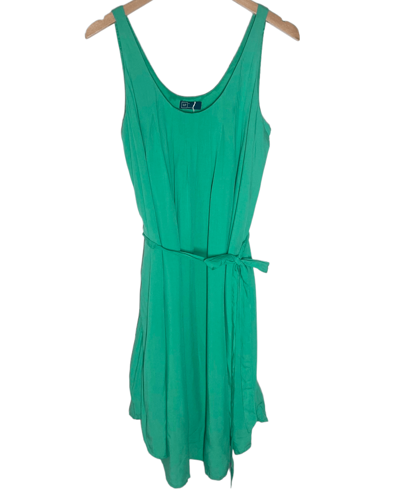 Cool Summer GAP meadow green pleated swing dress