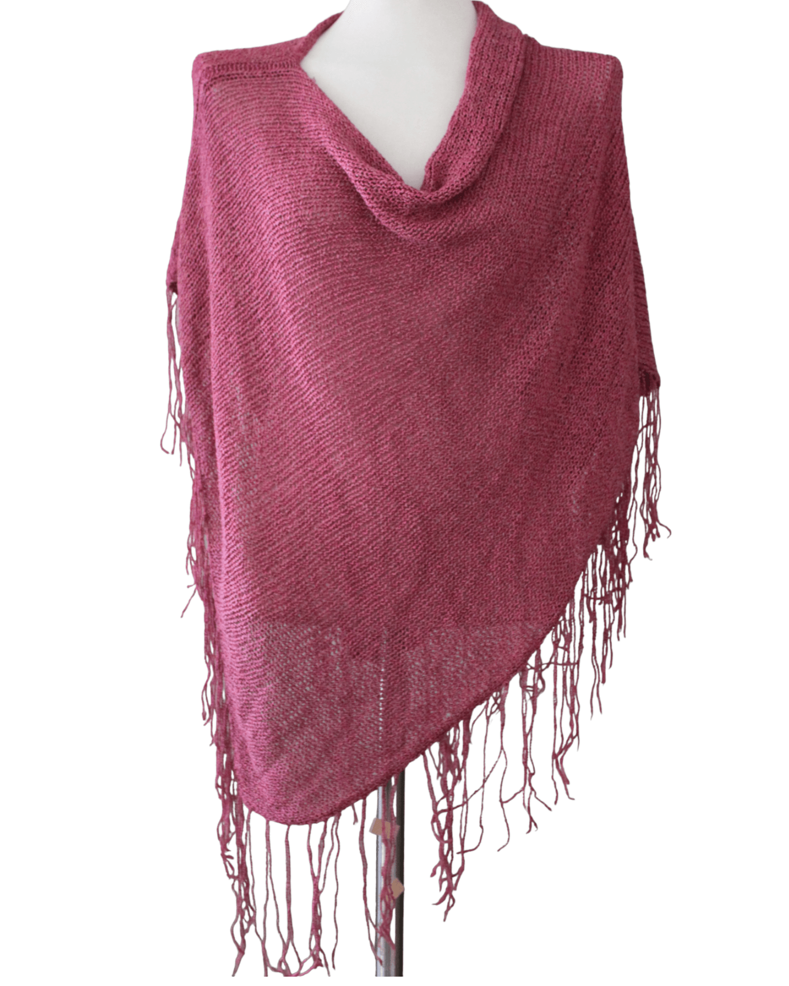 Cool Summer LIZ CLAIBORNE fringe poncho shawl