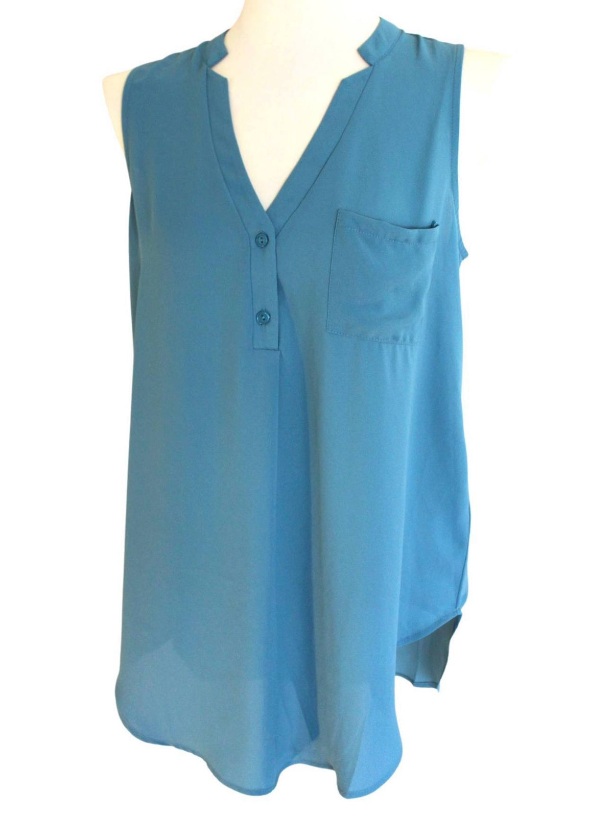 Cool Summer LUSH larkspur teal top