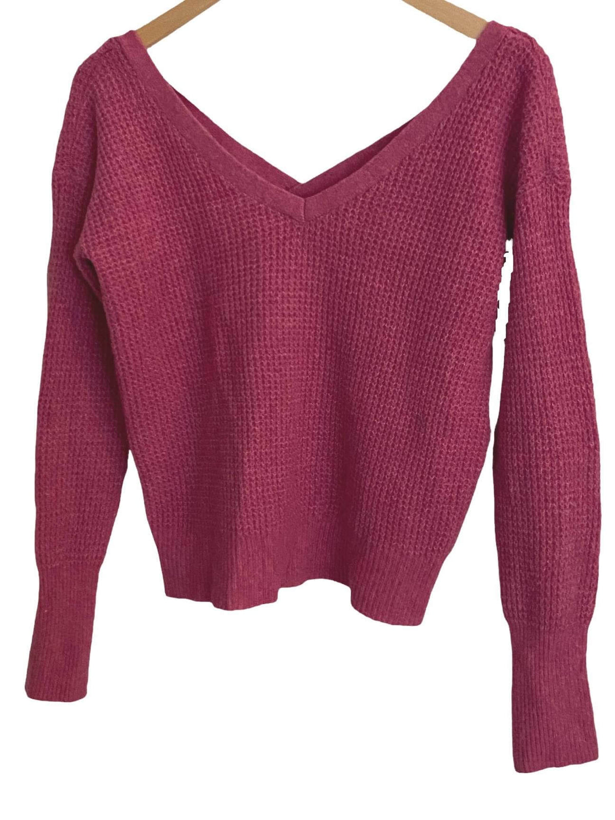 Cool Summer MAEVE for ANTHROPOLOGIE pink cross back sweater 