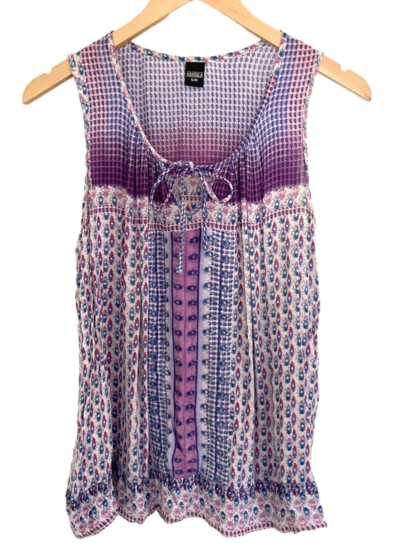 Cool Summer MANDALA print boho top