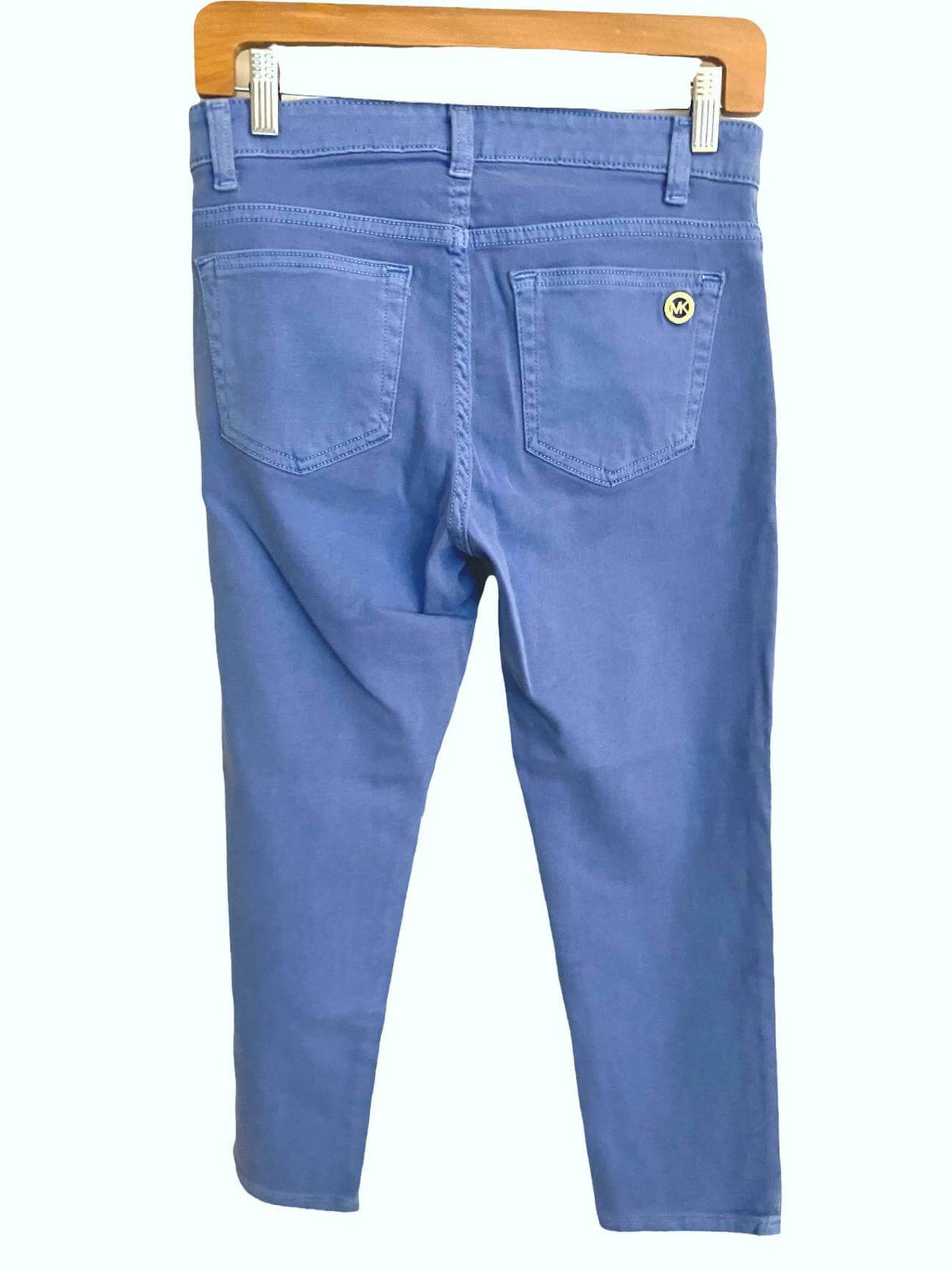 Cool Summer MICHEAL KORS periwinkle blue cropped skinny jeans