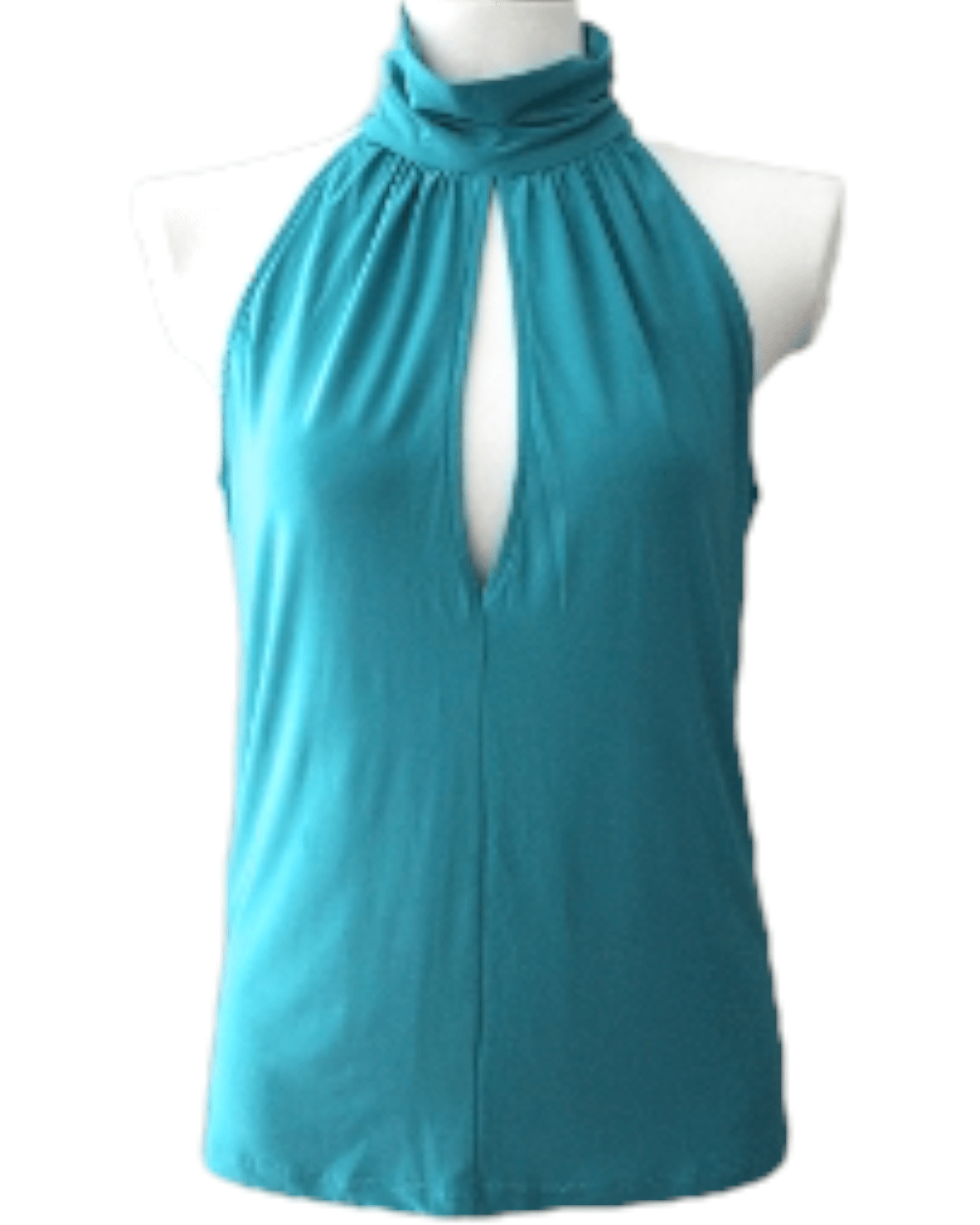 Cool Summer NASTY GIRL cyan teal top