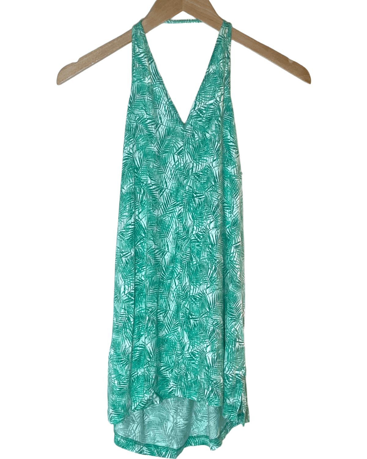 Cool Summer OLD NAVY palm print ladder back halter top