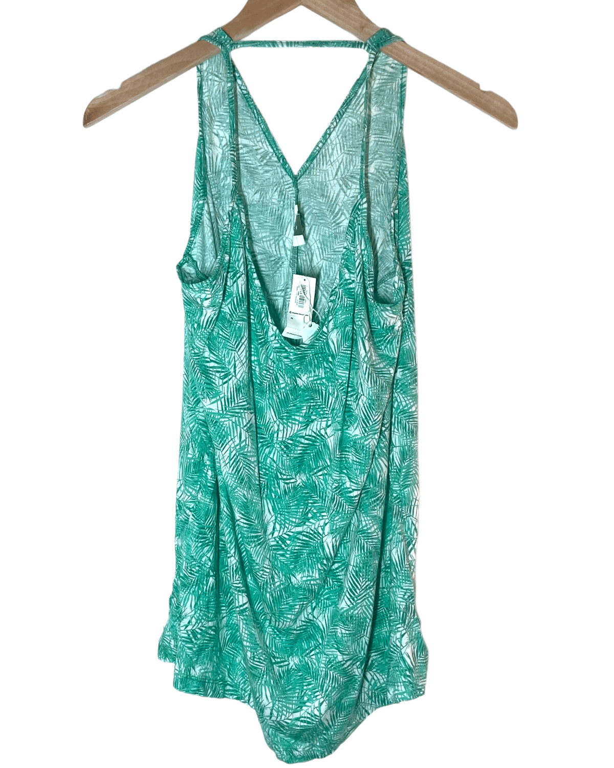 Cool Summer OLD NAVY palm print ladder back halter top 