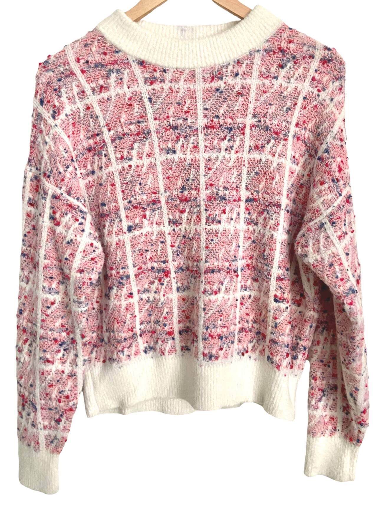 Cool Summer ANN TAYLOR pink and blue sweater
