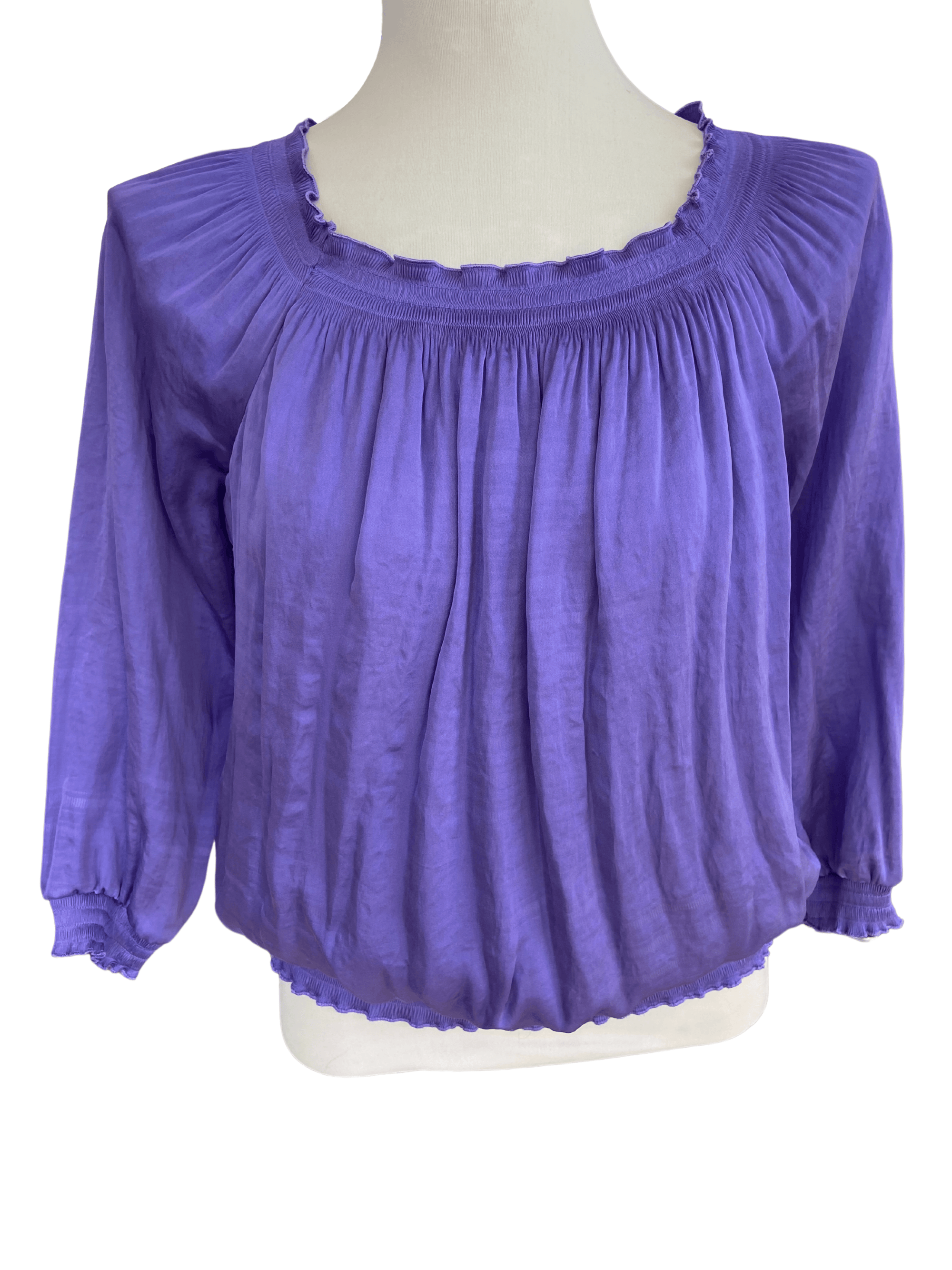 Cool Summer ALFANI purple pleated top