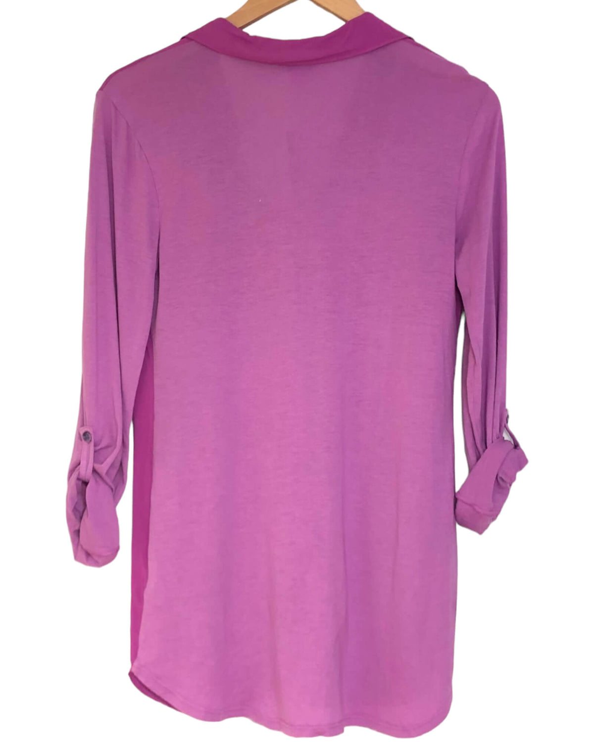 Cool Summer SPLENDID purple tab-sleeve shirt