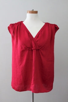 Cool Winter TALBOTS cherry top