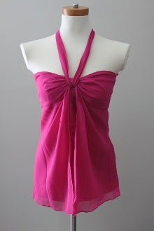 Cool Winter BCBG MAX AZRIA fuchsia  halter top