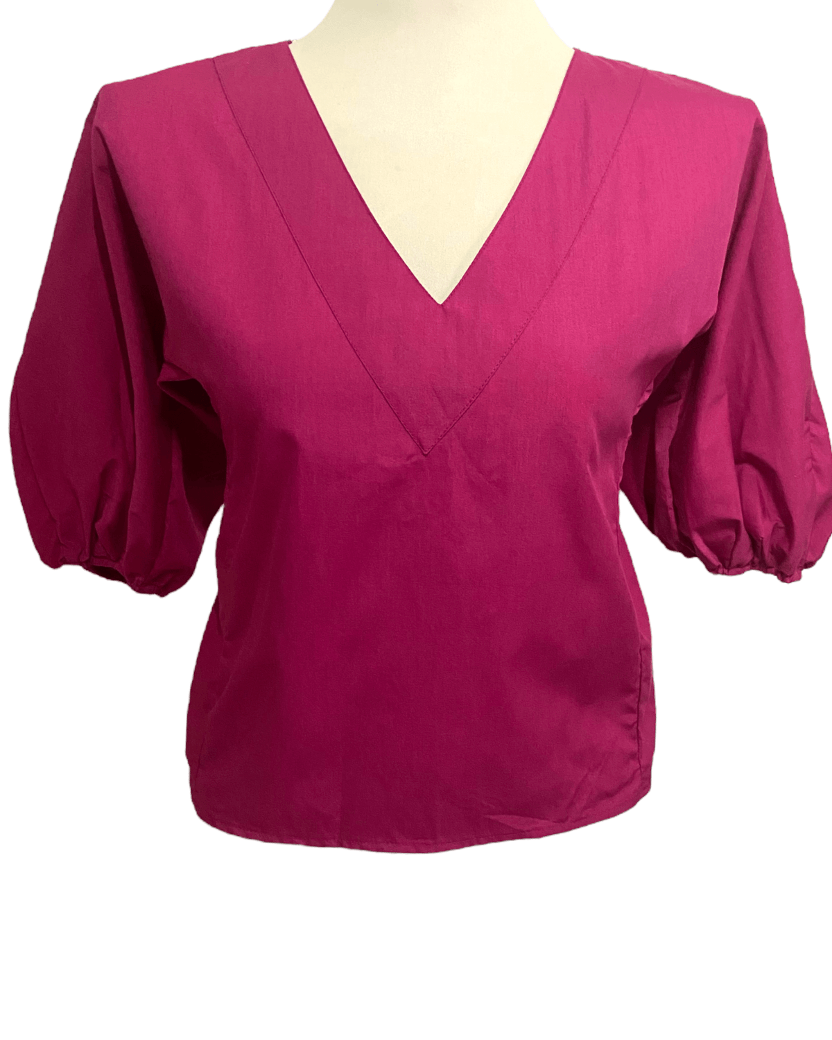 Cool Winter BLEUH CIEL bow back blouse