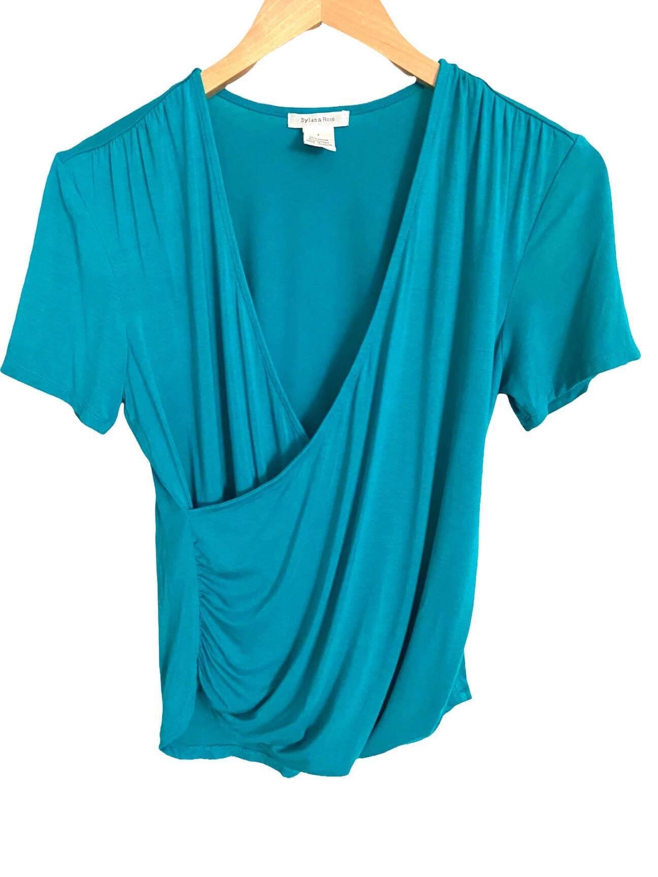 Cool Winter DYLAN & ROSE faux wrap knit top