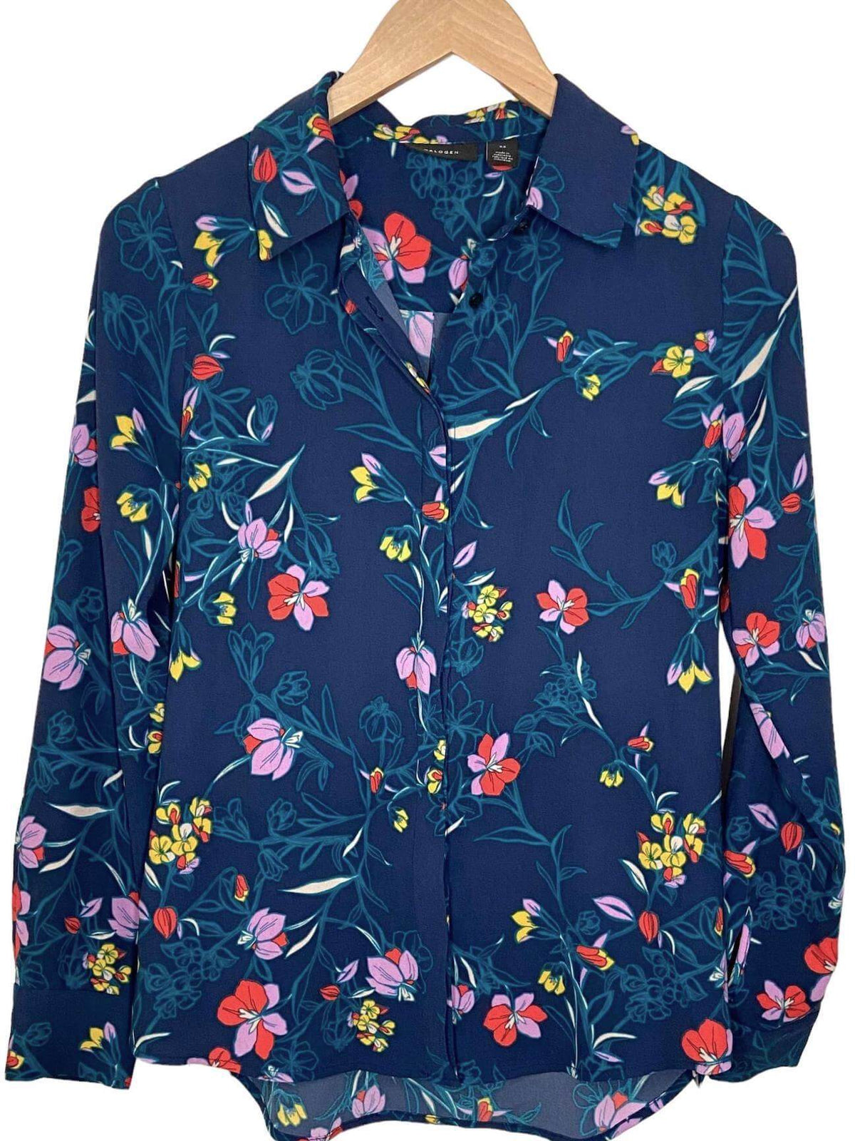 Cool Winter HALOGEN floral print shirt