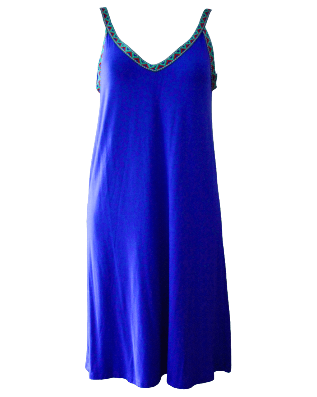 Cool Winter ICONE SIMONS blue jersey knit dress