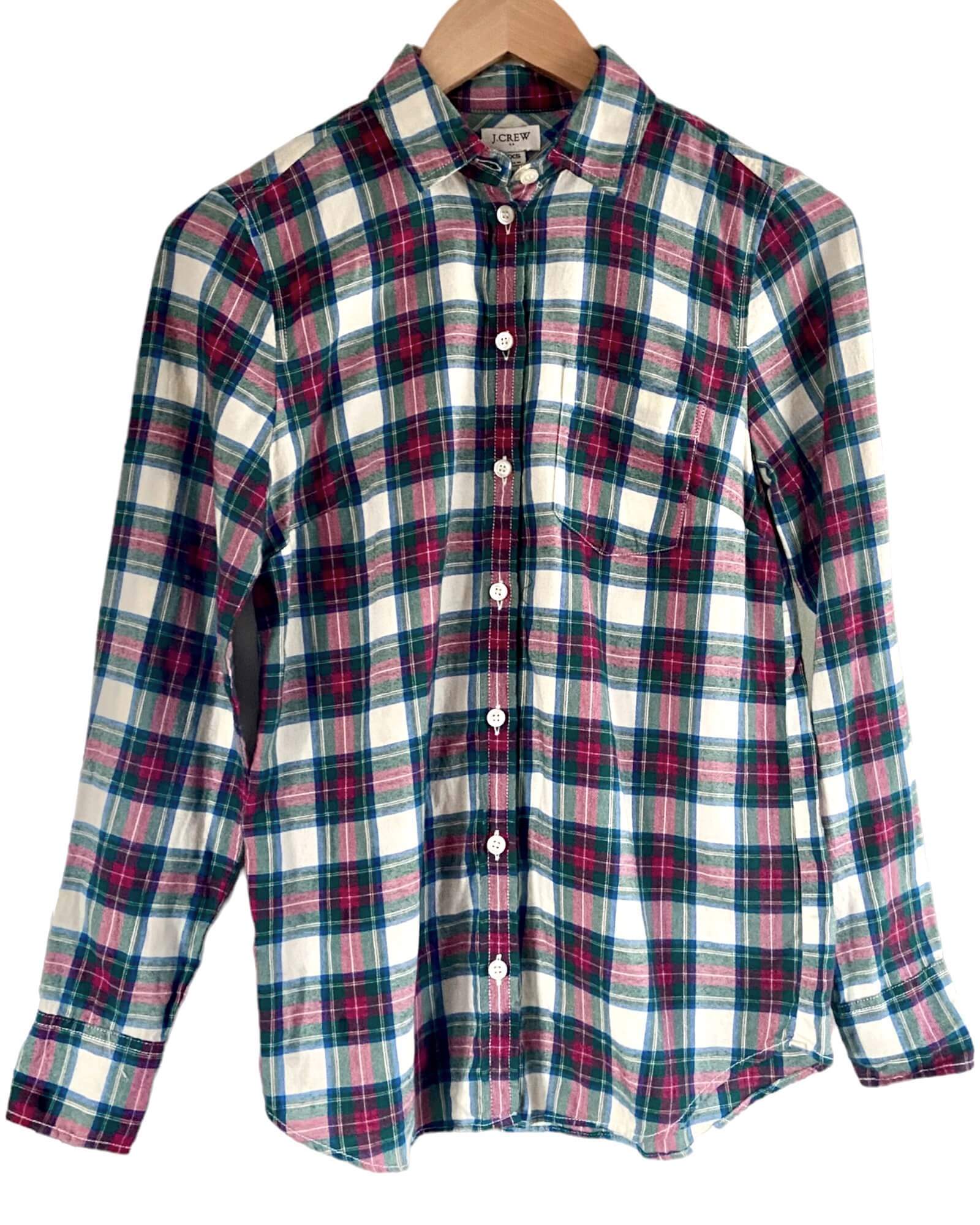 Cool Winter J.CREW plaid button down shirt