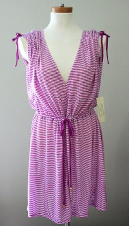 Cool Winter JONES NY purple stripe cover up