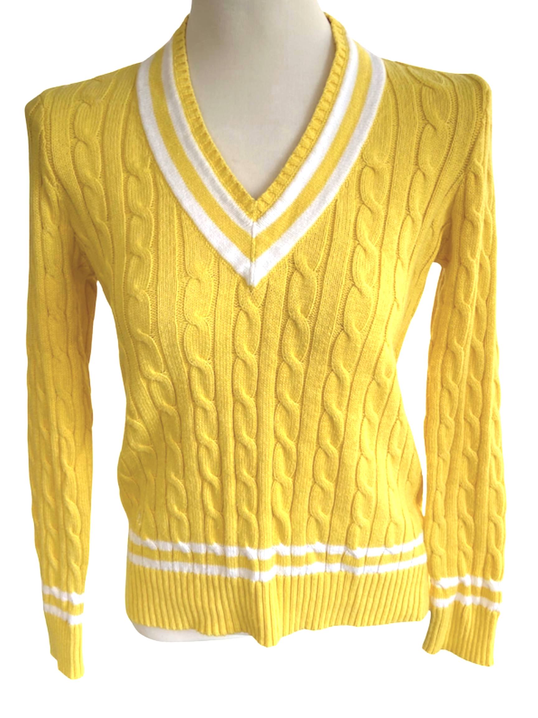 Cool Winter LAUREN yellow varsity sweater