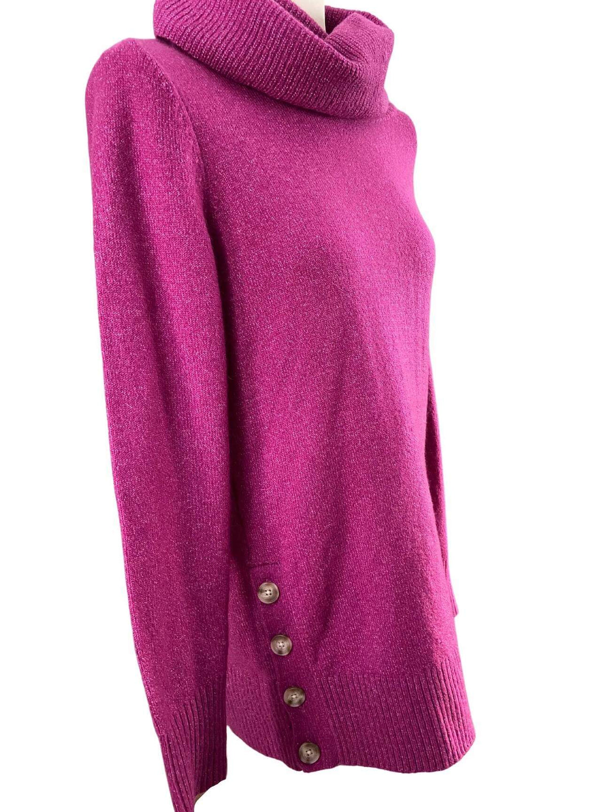 Cool Winter LOFT purple cowl sweater