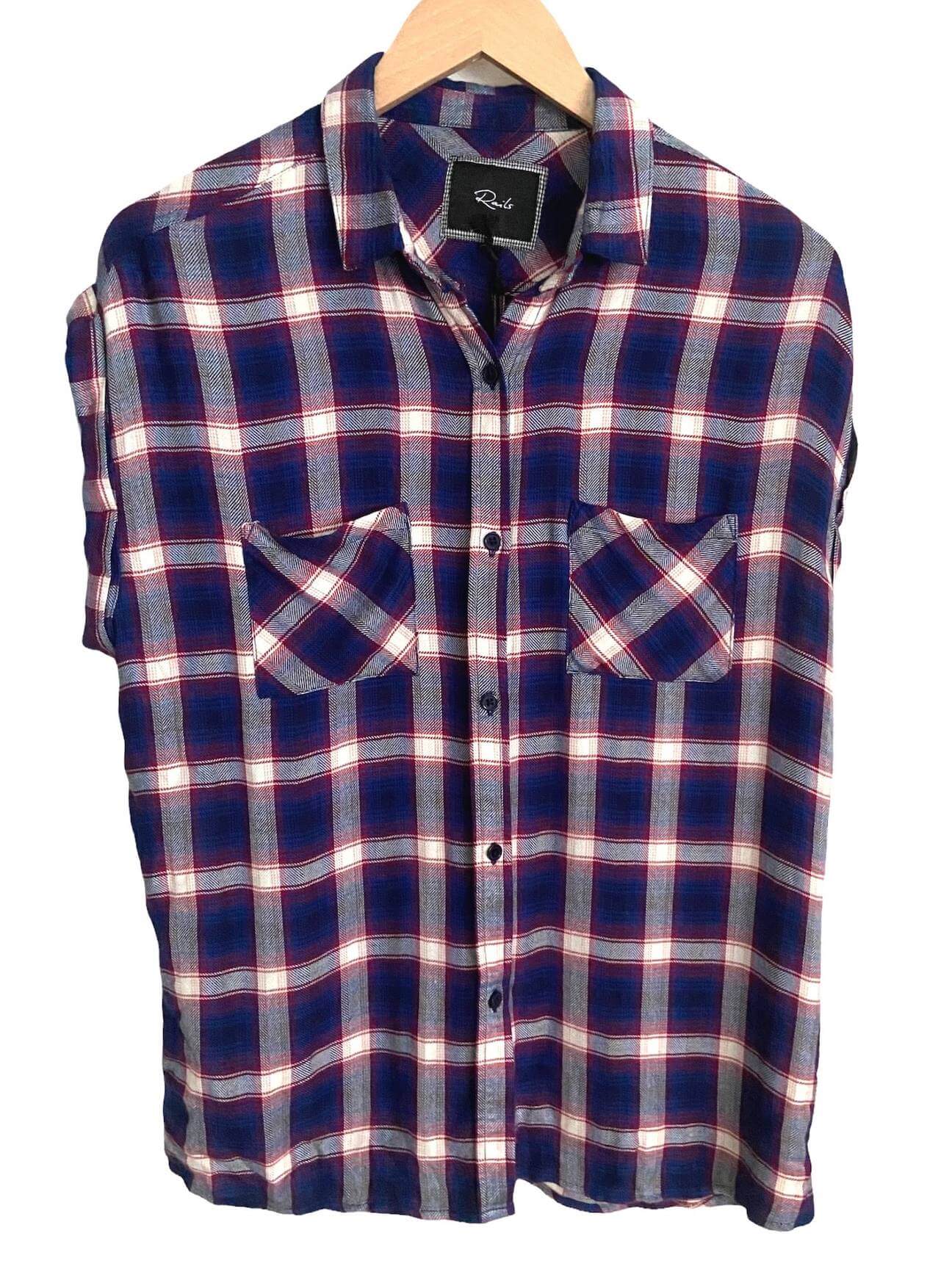 Cool Winter RAILS sleeveless plaid shirt