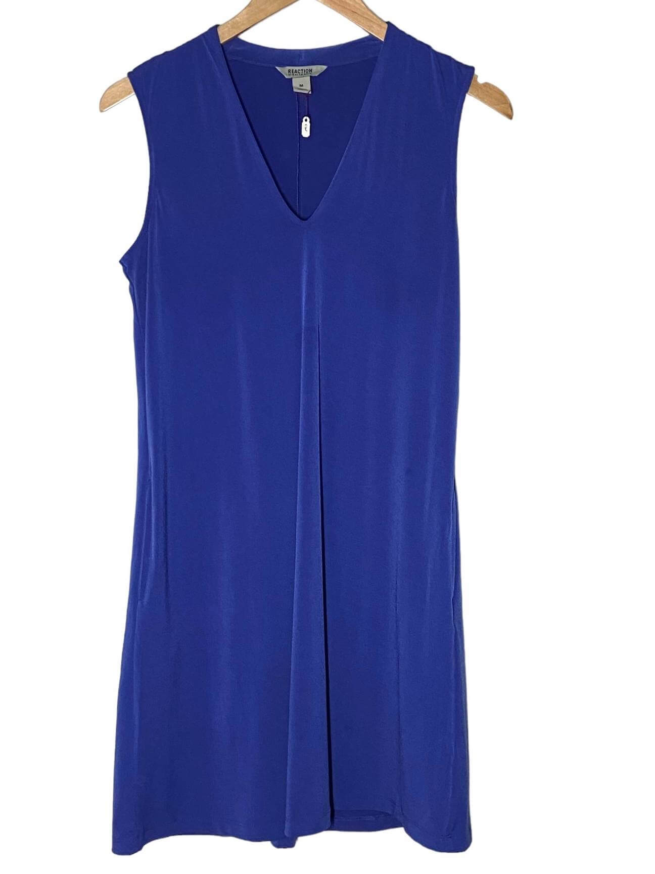 Cool Winter REACTION by KENNETH COLE royal blue stretch sheath dress