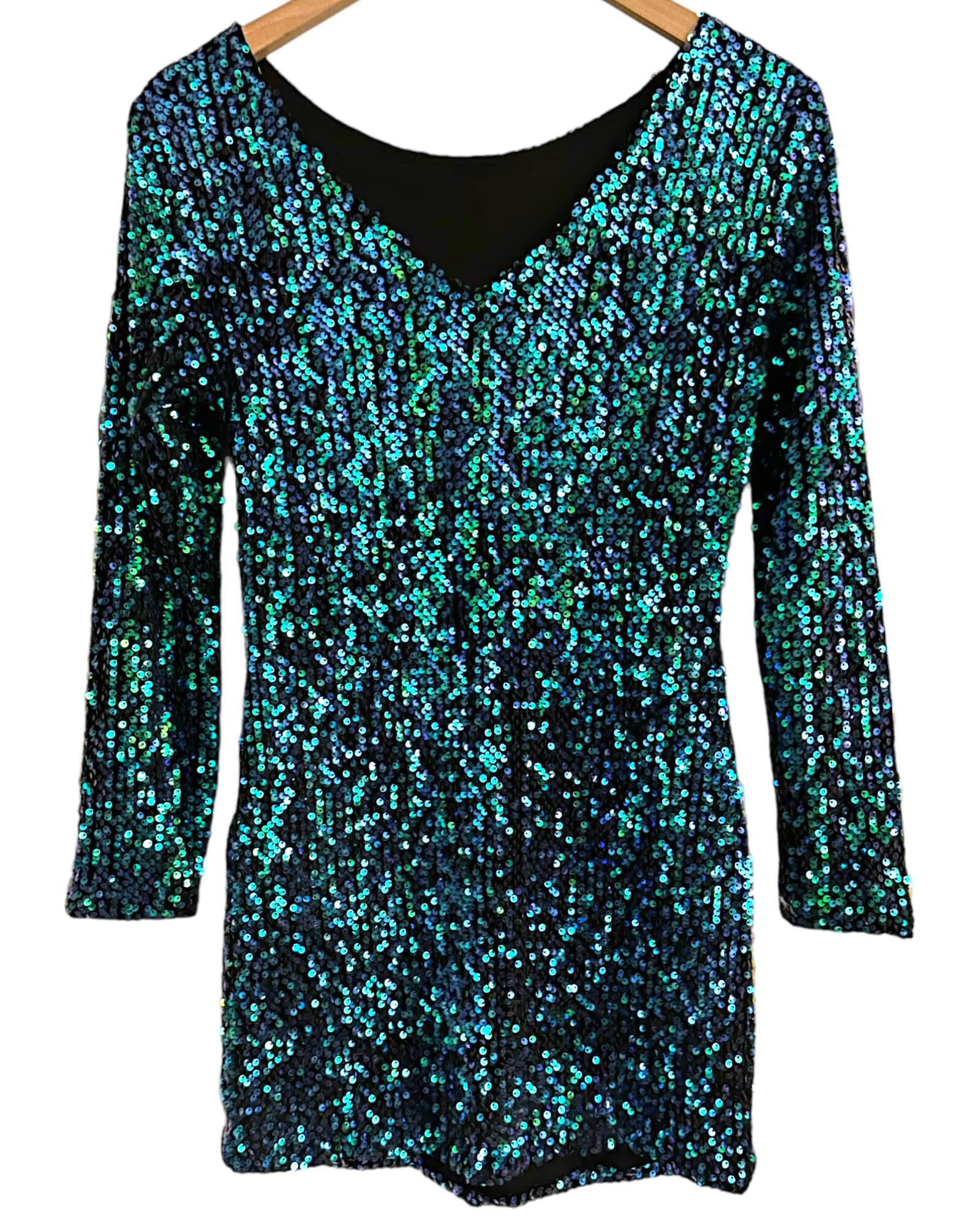 Cool Winter sequins SHEIN v-neck dress