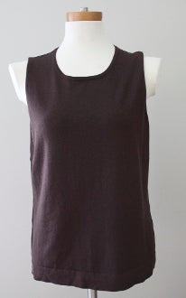 Dark Autumn AUGUST SILK  clove sleeveless top