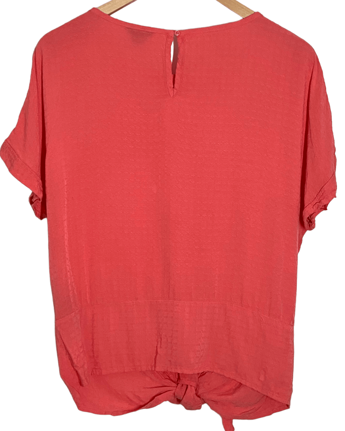 Dark Autumn BUFFALO DAVID BITTON orange tie-front top