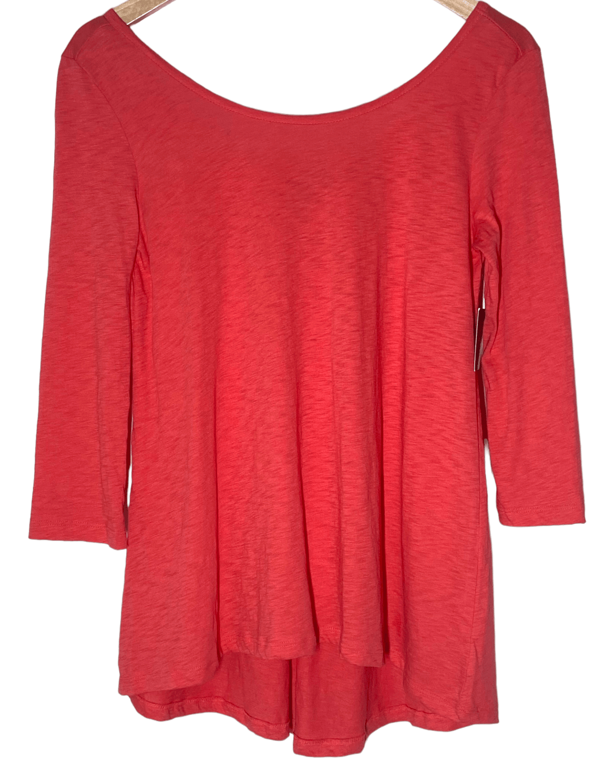 Dark Autumn CYNTHIA ROWLEY spiced persimmon orange pleated knit top