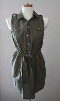 Dark Autumn J.CREW military green tunic