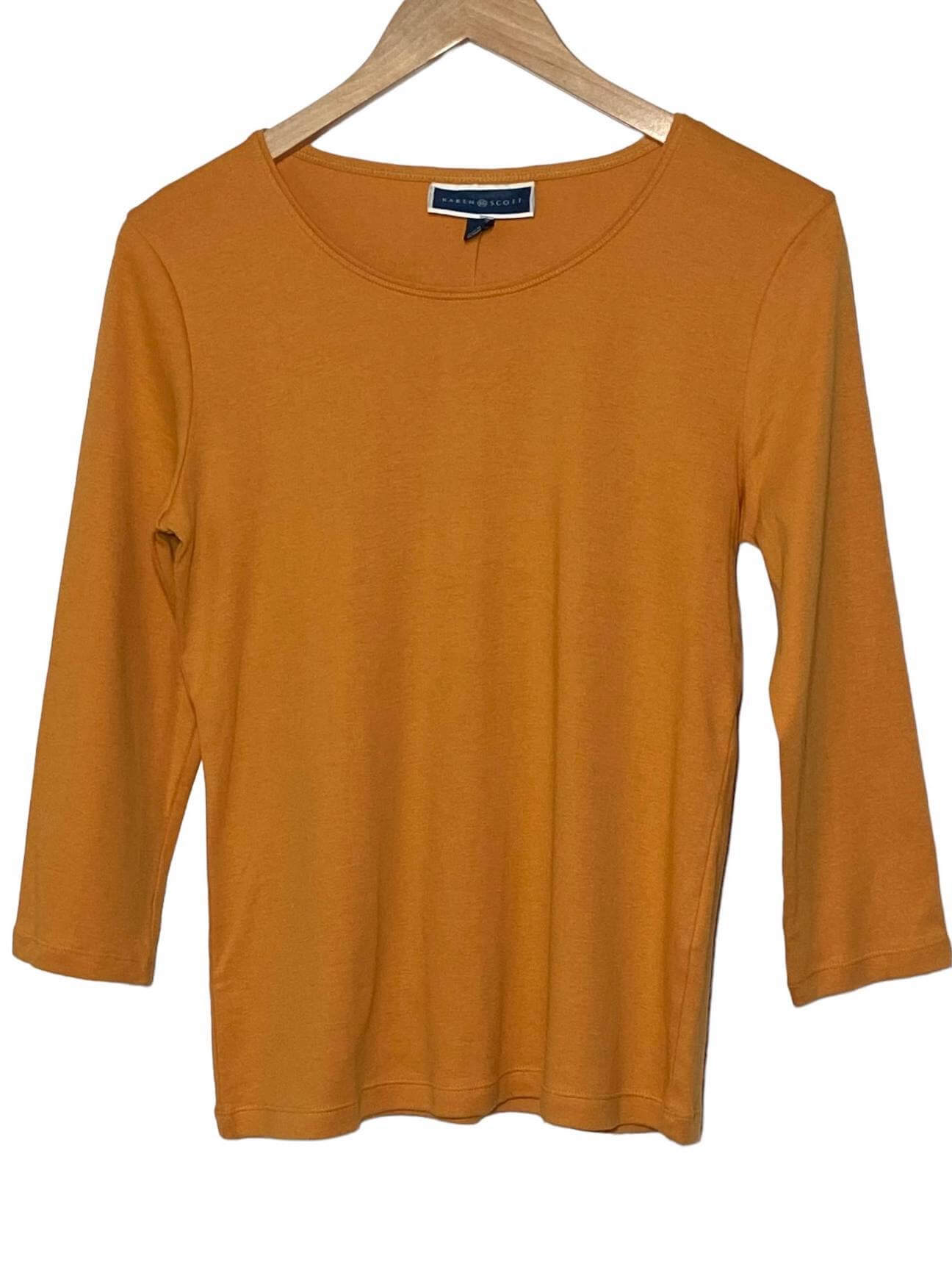 Warm Autumn KAREN SCOTT sunrise orange tee