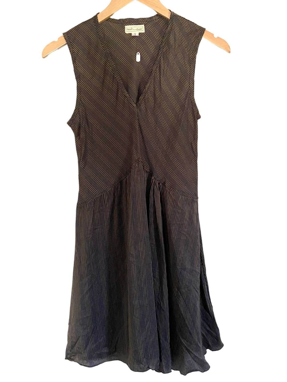 Dark Autumn NEESH by DAR for ANTHROPOLOGIE pinstripe sleeveless dress