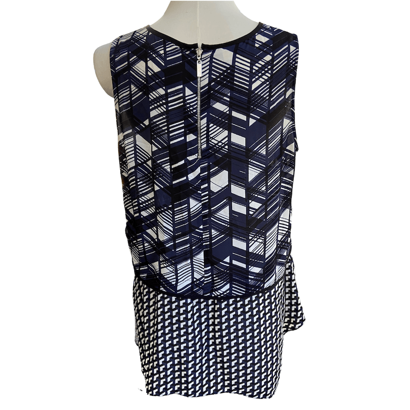 Dark Winter ALFANI geometric print blouse 