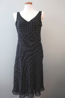 Dark Winter ANN TAYLOR polka dot dress