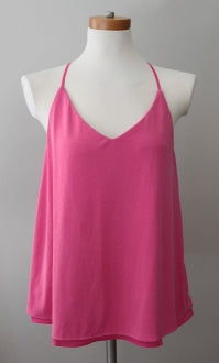 Dark Winter BANANA REPUBLIC pink silky top