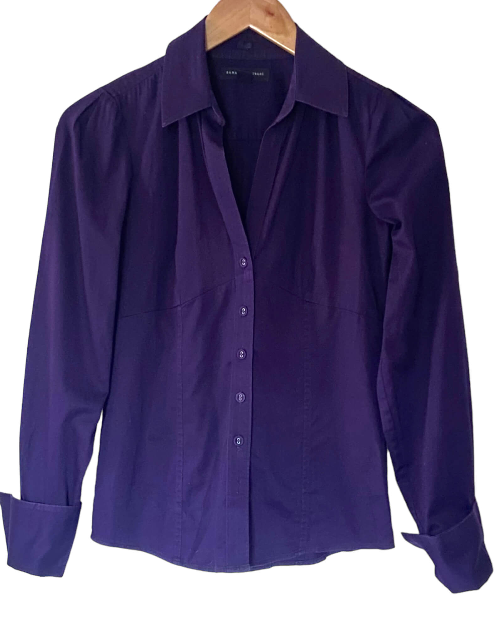 Dark Winter BANANA REPUBLIC plum purple shirt