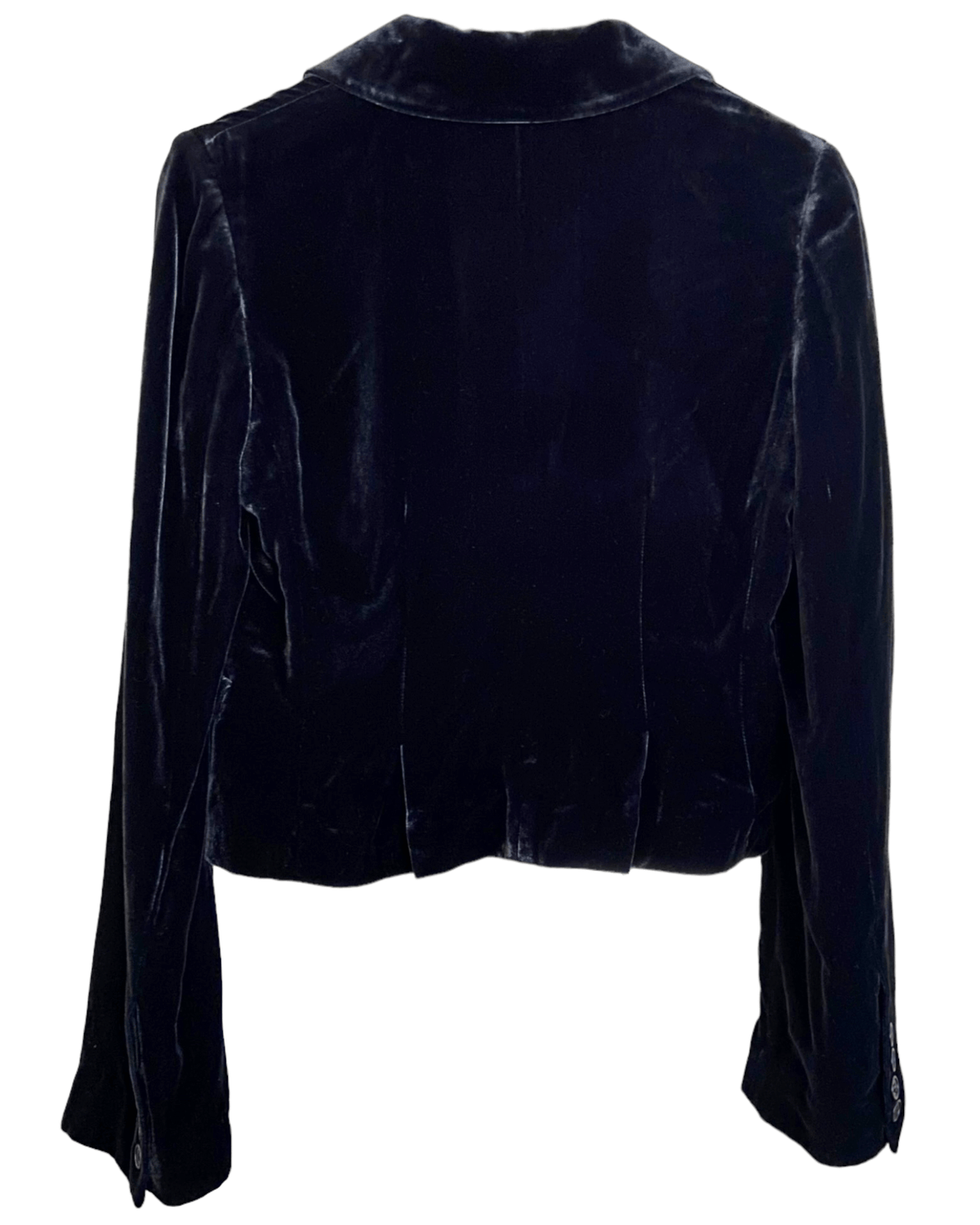 Dark Winter BCBGMAXAZRIA velvet cropped jacket