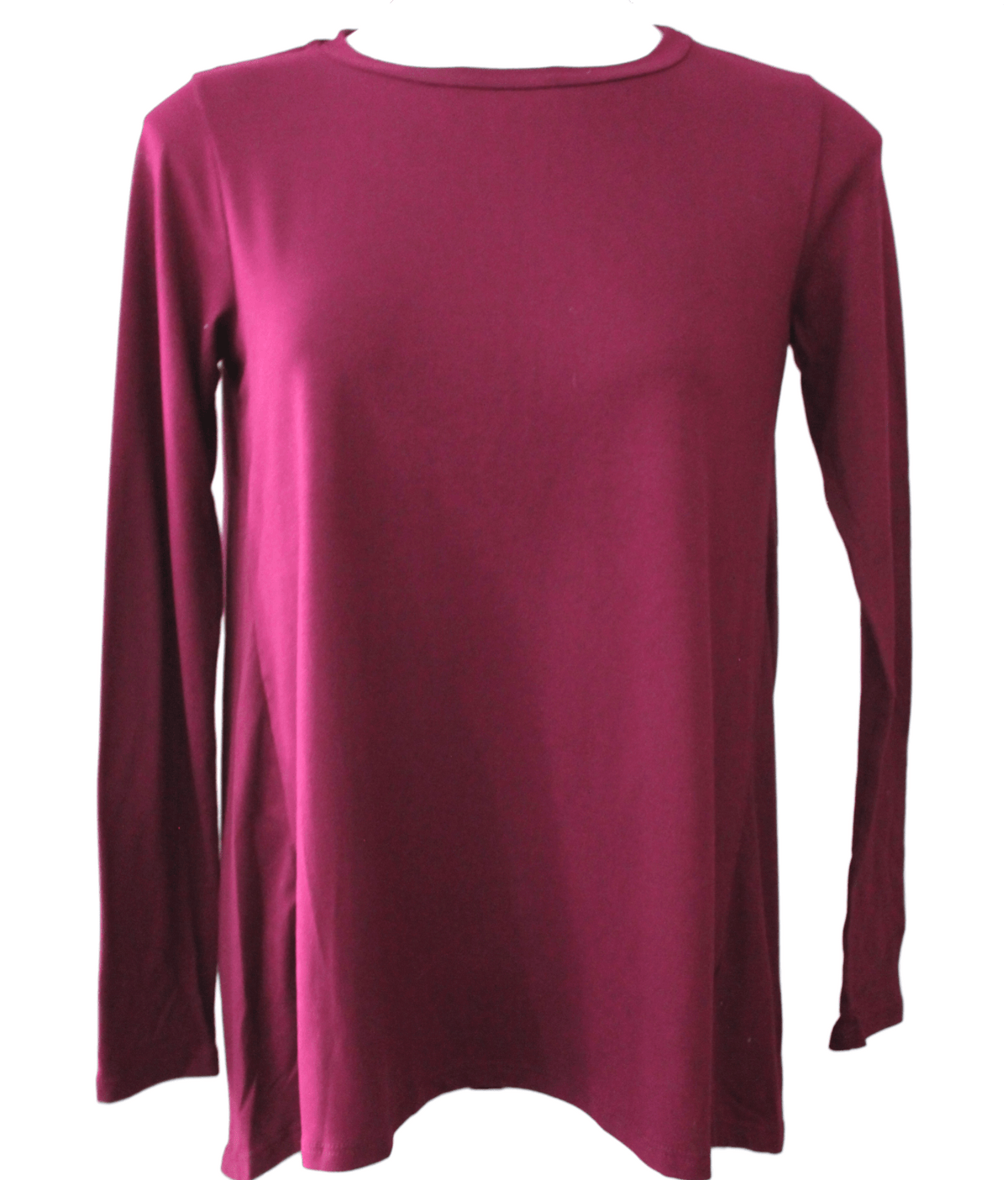 Dark Winter BOBEAU burgundy tunic top