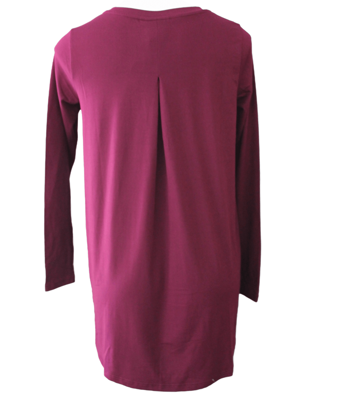Dark Winter BOBEAU burgundy tunic top