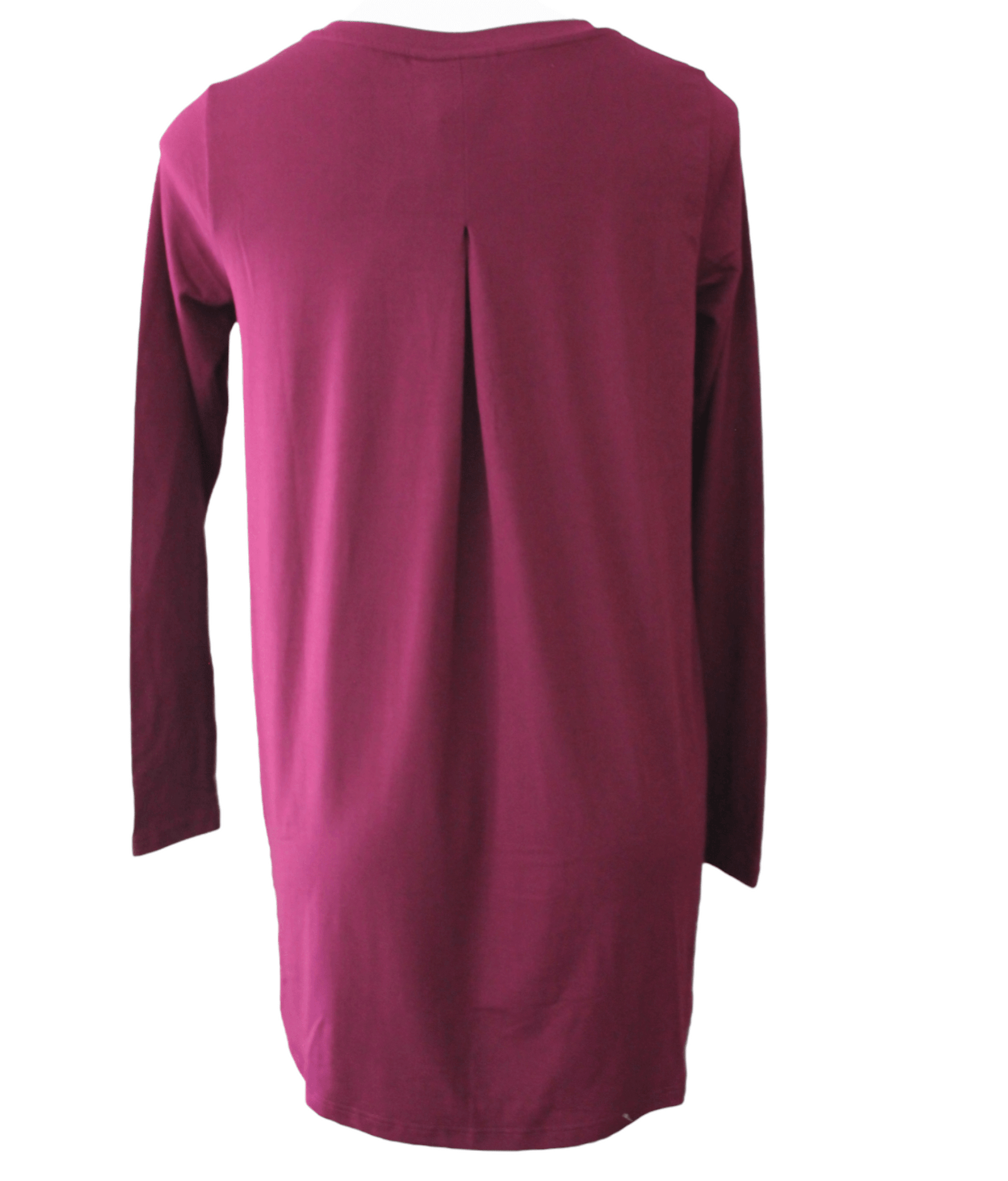 Dark Winter BOBEAU burgundy tunic top