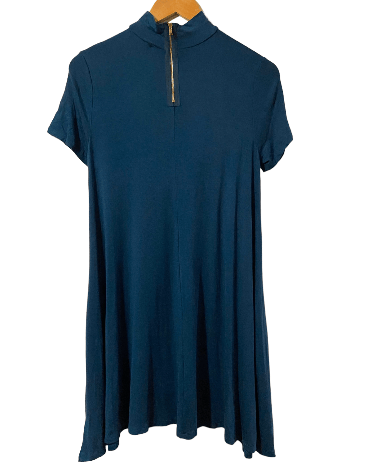 Dark Winter EVERLEIGH teal short sleeve dress