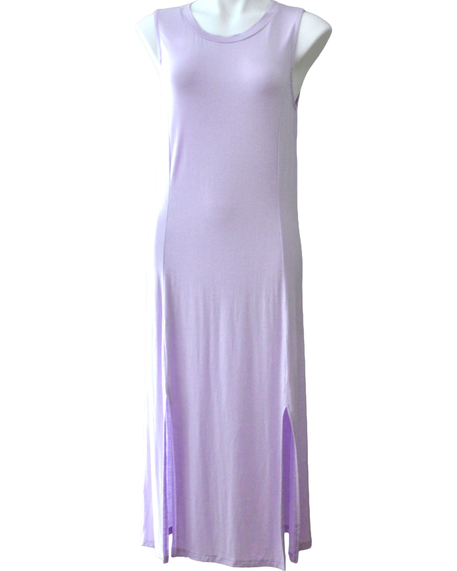 Dark Winter Iced Lavender Midi Slit Dress Dark Winter Iced Lavender Midi Slit Dress