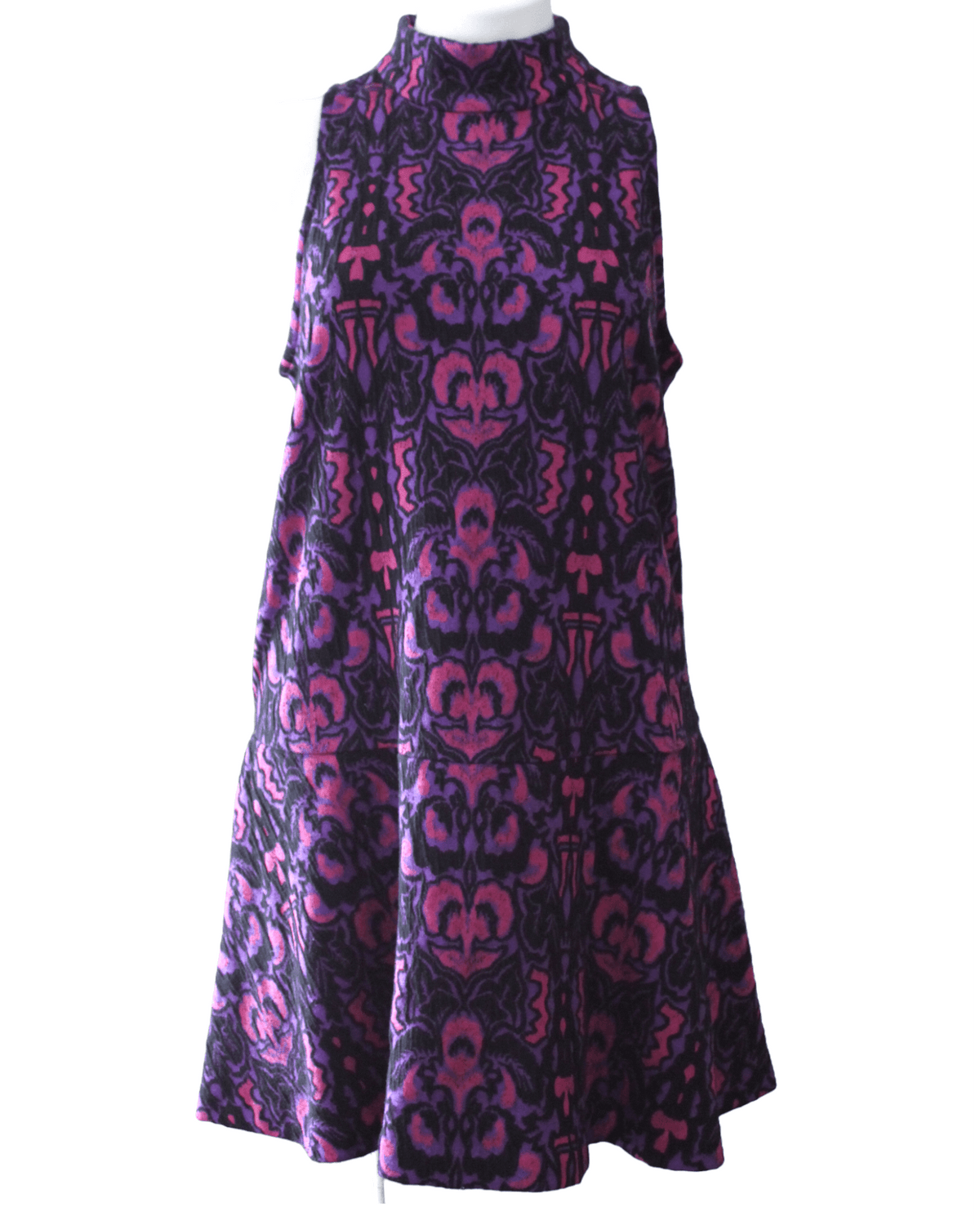 Dark Winter FREE PEOPLE jacquard print mini dress