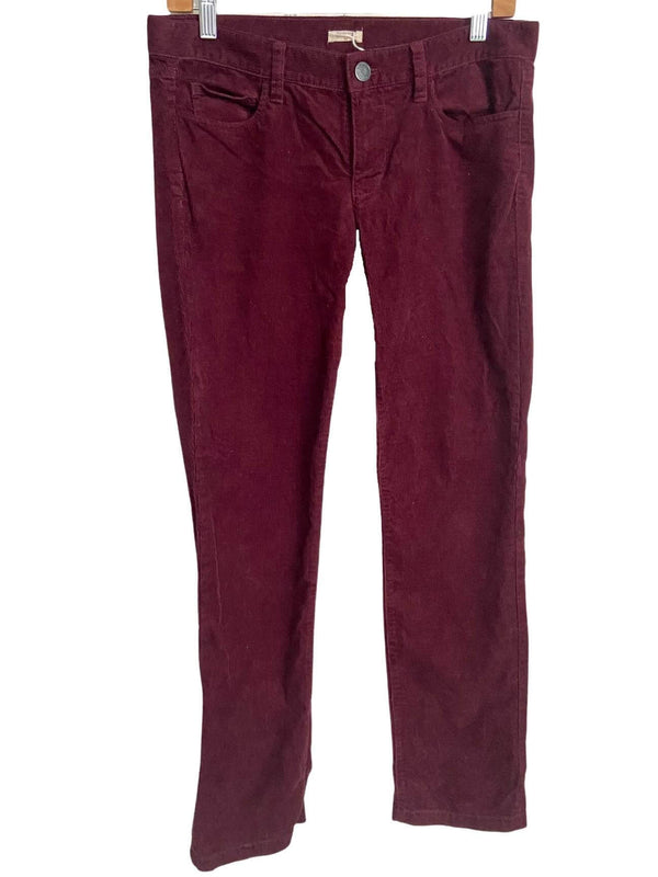 dark maroon high waist corduroy pants brand:... - Depop