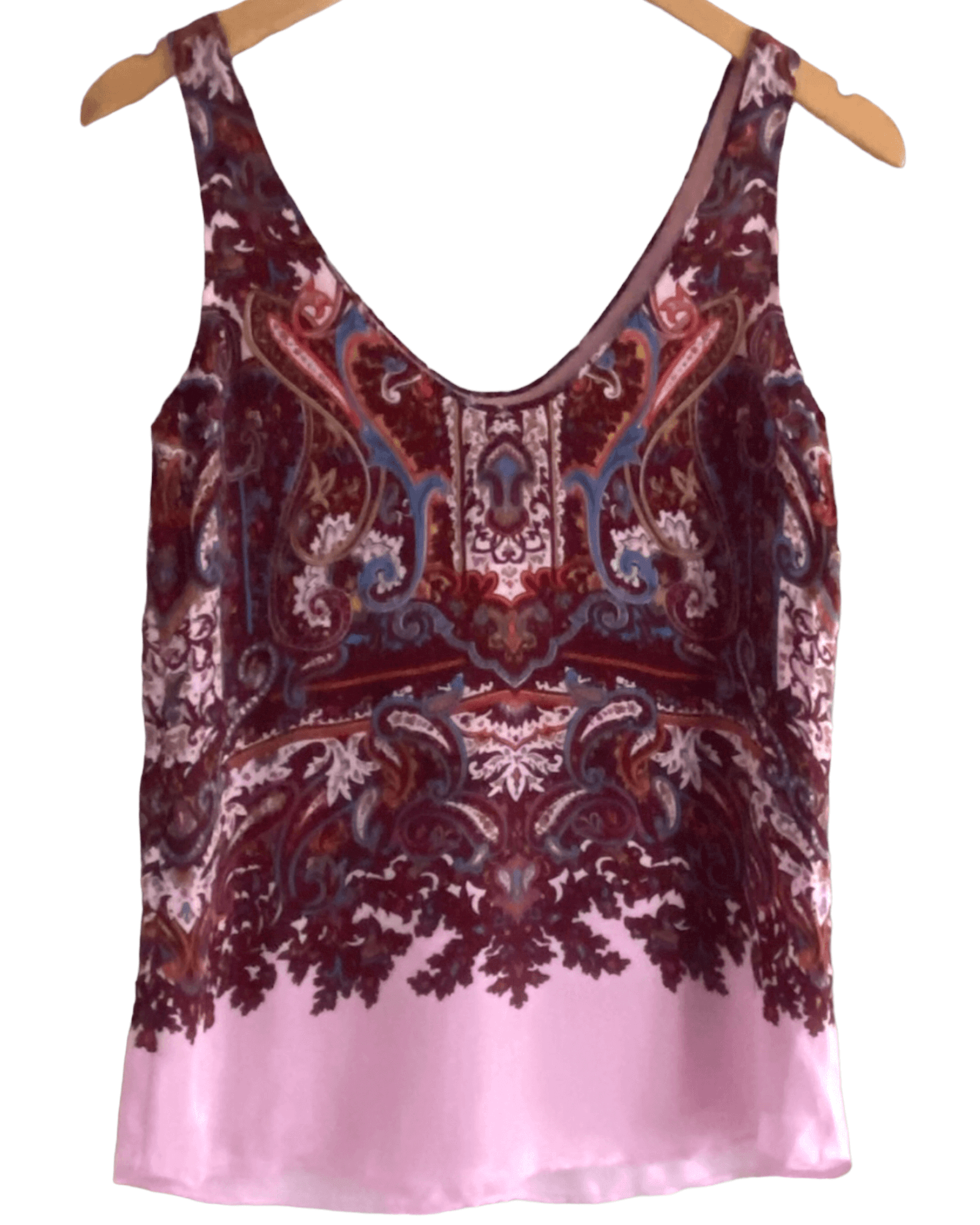 Dark Winter J.CREW paisley print sleeveless top