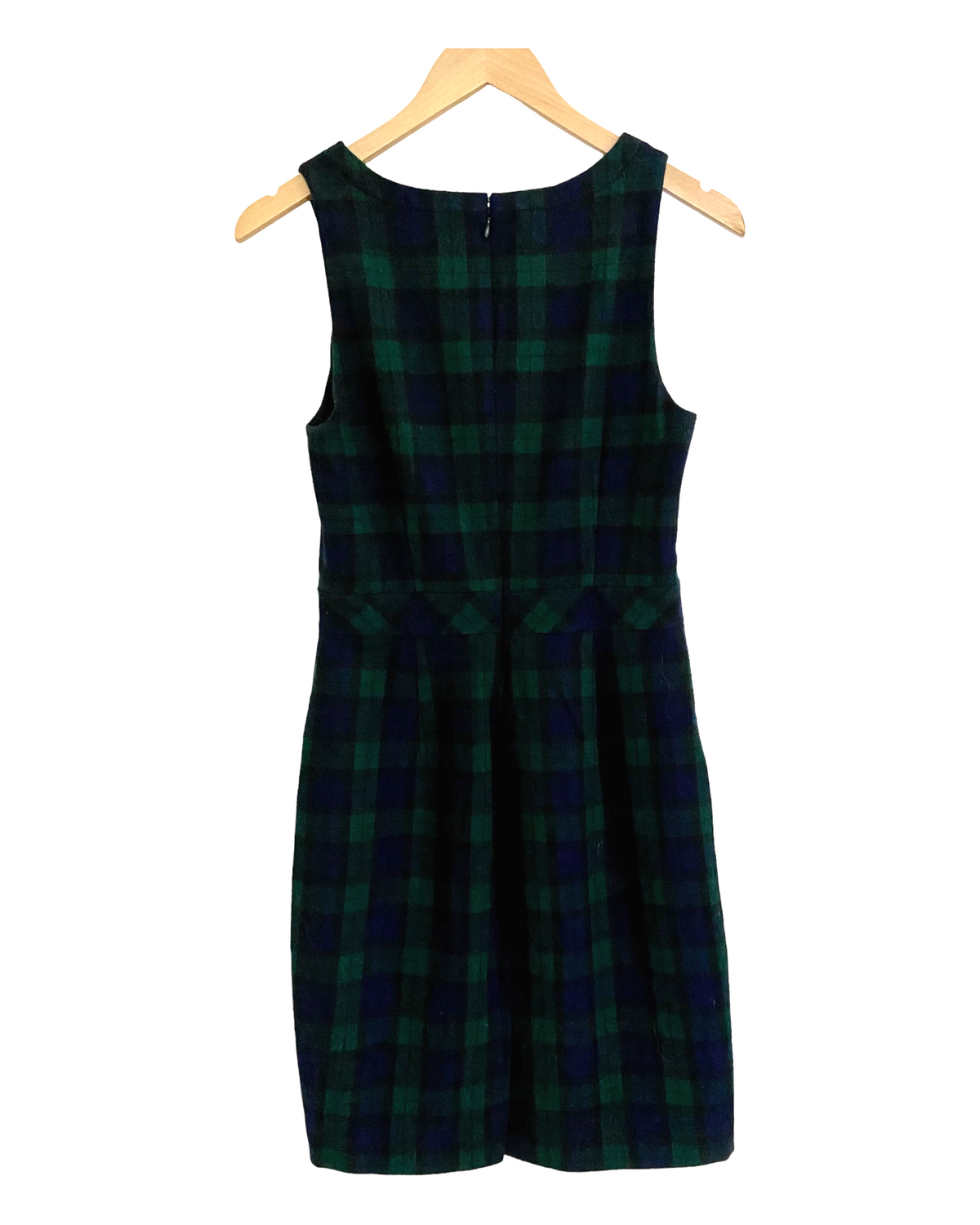 Dark Winter J.CREW plaid wool sleeveless dress