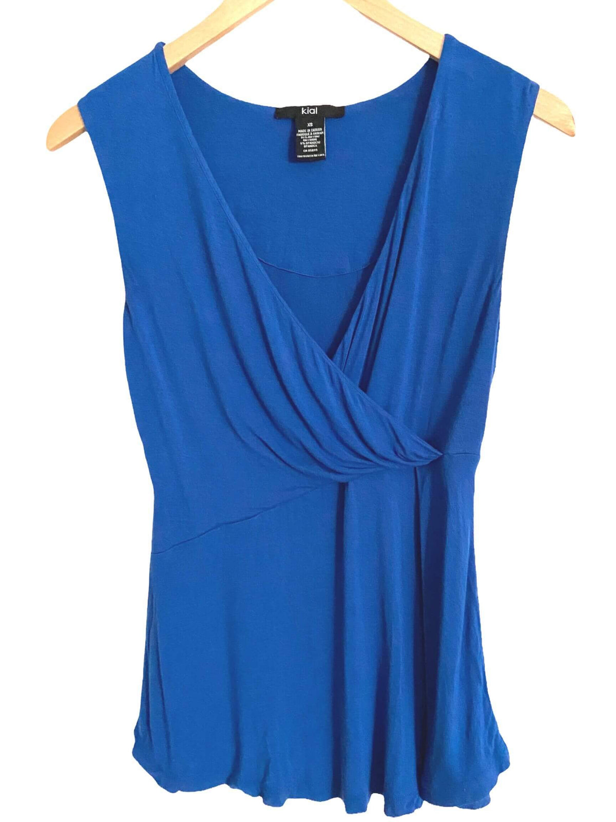 Dark Winter KIAL blue sleeveless top