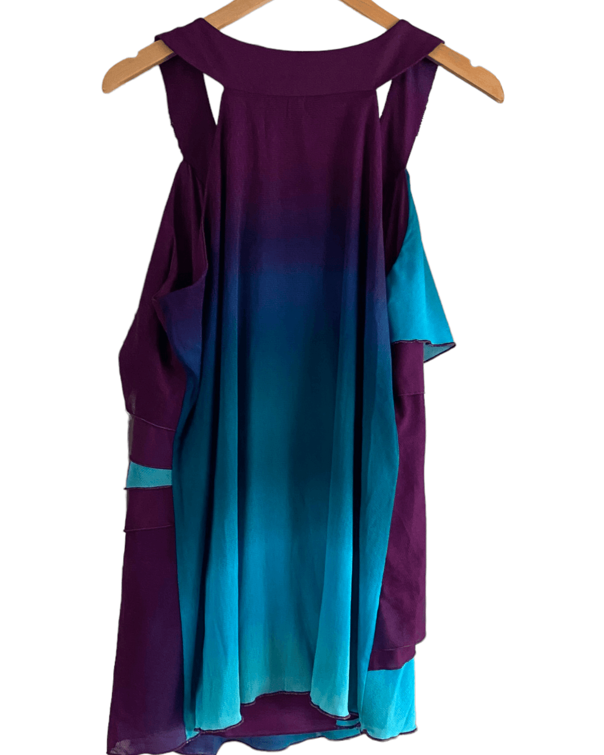 Dark Winter MAURICE&#39;S beaded tiered ruffle blouse top