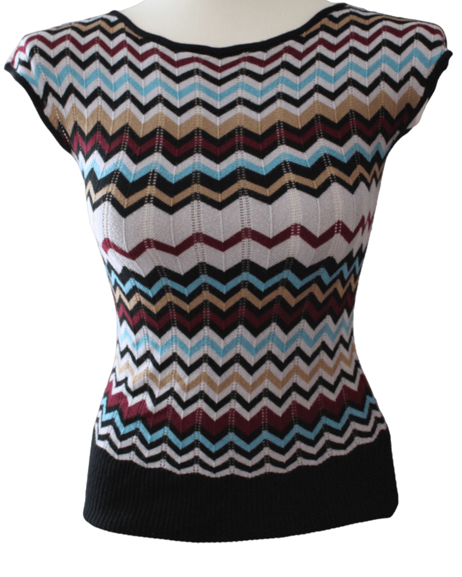 Dark Winter MICHELLE NICOLE zig-zag sweater