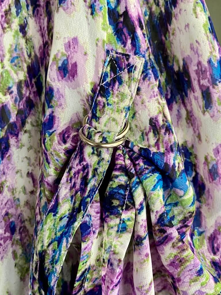 Dark Winter Colorful Print Blouse