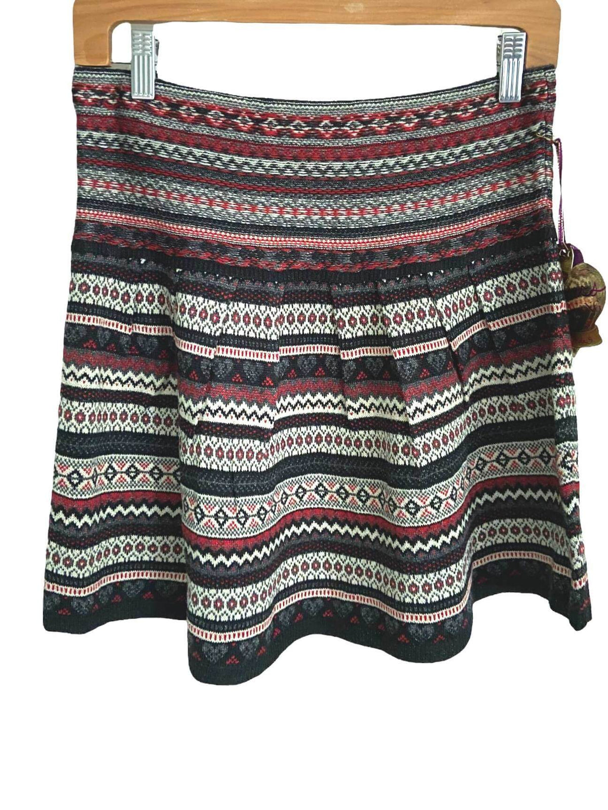 Dark Winter VERA WANG fair isle sweater skirt